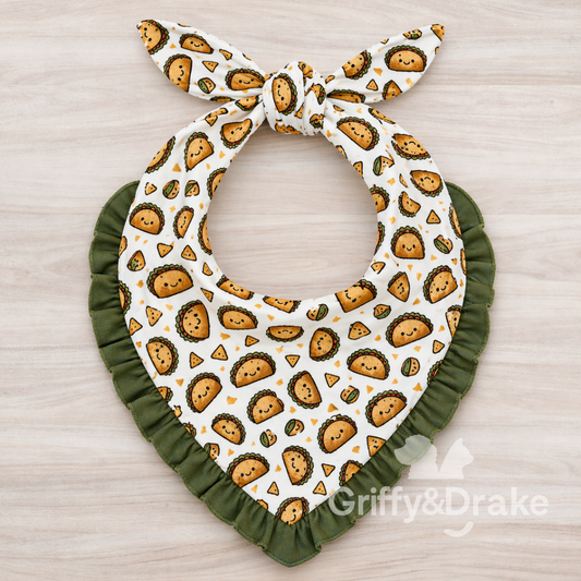 Griffy & Drake Ruffle Bandana - Taco Bout It